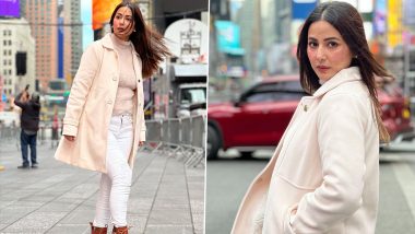 Hina Khan Sets Winter Fashion Goals in Her Latest Set of Pictures From New York City!