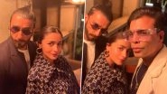 Rocky Aur Rani Ki Prem Kahani&rsquo;s Ranveer Singh and Alia Bhatt&rsquo;s Night Out With Karan Johar in Delhi Is Uber Stylish (View Pics)