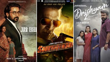 From Jai Bhim, Sooryavanshi to Drishyam 2; Here’s a Look at 10 Best Indian Movies of the Year as Per IMDb! (Watch Video)
