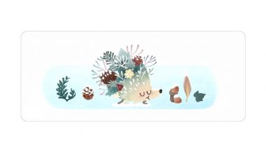Winter Season 2021 Google Doodle Shows Adorable Hedgehog Walking on Snow as Internet Giant Marks Winter Solstice!
