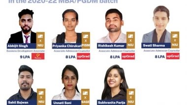 Business News | Sunstone Eduversity Kicks off Placement Season for MBA Batch 2020-2022 with 100+ Offers