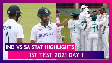 IND vs SA Stat Highlights 1st Test 2021 Day 1: KL Rahul Shines With A Century