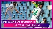 IND vs SA Stat Highlights 1st Test 2021 Day 4: Virat Kohli Ends Year Without International Century
