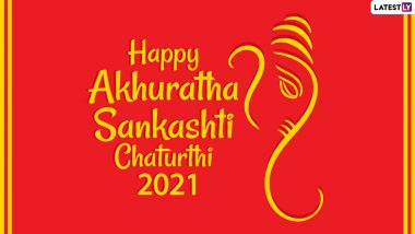 Akhuratha Sankashti Chaturthi 2021 Wishes: Lord Ganesha Images, HD Wallpapers, WhatsApp Greetings and SMS for the Auspicious Day