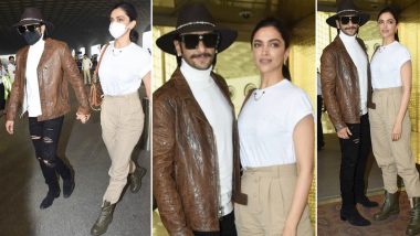 Ranveer Singh and Deepika Padukone Head for a Vacation to Celebrate the New Year (Watch Video)