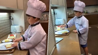 Karan Johar’s Son Yash Johar Is the Cutest New Chef in Town, Prepares a Sandwhich for the Gram! (Watch Video)