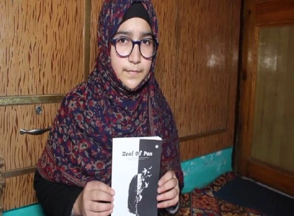 India News | 11-year-old Girl Become Youngest Author from Kashmir to Publish Her Book 'Zeal of Pen'