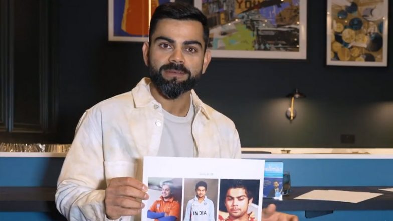 Virat Kohli Revisits Old Pictures of Himself and Throws Light on His Fitness Journey (Watch Video)