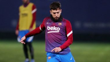 FC Barcelona Defender Jordi Alba Tests Positive For COVID-19