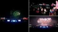 Happy New Year 2022: North Korea Welcomes New Year With Fireworks Display Near Taedong River (Watch Video)
