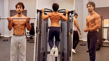 Ganpath: Tiger Shroff Thanks Jackky Bhagnani for Making Arrangement for His Workout, Shows Off His Toned Body (Watch Video)