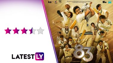 83 Movie Review: Ranveer Singh, Kabir Khan and Co Serve a Crowd-Pleasing, Winning Tribute to the 1983 World Cup Heroes (LatestLY Exclusive)