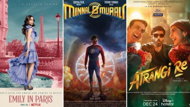 OTT Releases of The Week: Lily Collin's Emily in Paris Season 2 & Tovino Thomas' Minnal Murali on Netflix, Akshay Kumar's Atrangi Re on Disney+ Hotstar and More