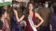 Miss Universe 2021 Harnaaz Sandhu Returns to India; Diva Gets a Warm Welcome at the Mumbai Airport