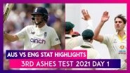 AUS vs ENG Stat Highlights 3rd Ashes Test 2021 Day 1: England&rsquo;s Batting Woes Continue