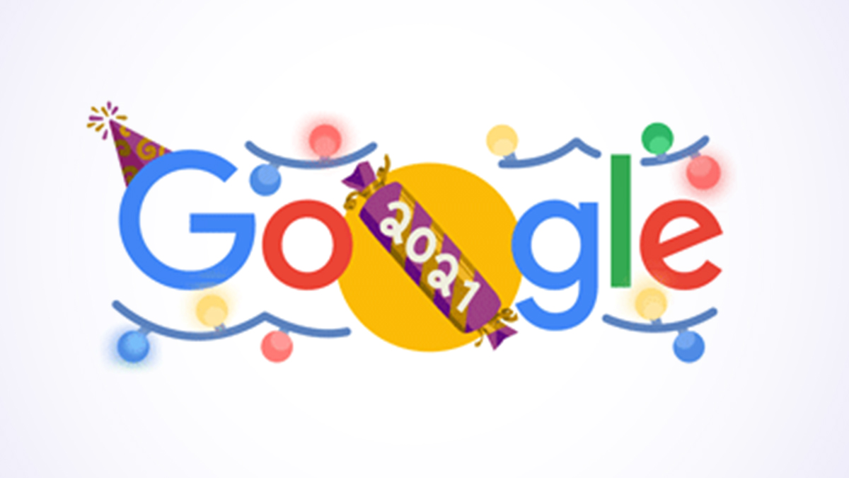 New Year’s Day 2022 Google Doodle Is Here and It’s Pretty in Pink