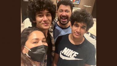 Madhuri Dixit’s Husband Shriram Nene Shares a Happy Family Picture as Their Son Arin Returns Home for Holidays!