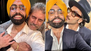 83: Ammy Virk Shares Blissful Pictures With the Heroes of the 1983 World Cup-Winning Squad and Ranveer Singh