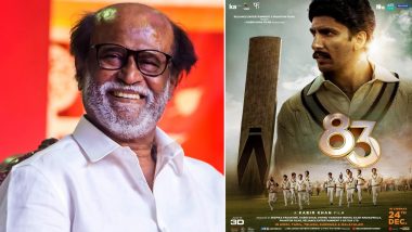 83 Movie Review: Rajinikanth Gives a Thumbs Up to Ranveer Singh’s Sports Drama, Calls It ‘Magnificent’