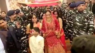 Central Reserve Police Force Officers Attend Wedding of Martyred CRPF Soldier Shailendra Pratap Singh's Sister As Brothers In Uttar Pradesh’s Rae Bareli (Watch Video)