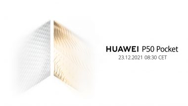 Huawei P50 Pocket Foldable Smartphone To Launched on December 23, 2021