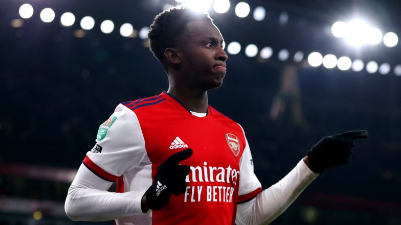 Arsenal 5-1 Sunderland, EFL Cup 2021-22: Eddie Nketiah Nets Hat-Trick As Gunners Advance (Watch Goal Video Highlights)