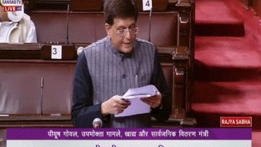 India News | Procurement of Rice in Telangana Has Increased by More Than 80 Pc in Last 3 Yrs: Piyush Goyal