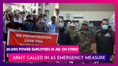 20,000 Power Employees In J&K On Strike Since Dec 18, Black Out Pockets Across Union Territory, Army Called In As Emergency Measure