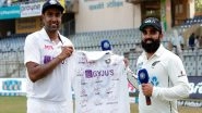 Sports News | Ashwin Gifts Ajaz Patel His Test Jersey Autographed by Teammates