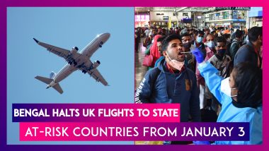 Bengal Halts UK Flights To State, At-Risk Countries From Jan 3, International Passengers Arriving At Delhi To Quarantine