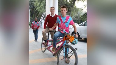 World News | Bristol2Beijing Cycling Expedition Aiming to Redefine Cancer Diagnosis Crosses India