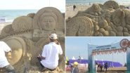 International Sand Art Festival 2021: Odisha Tourism Conducts 12th Sand Festival at Chandrabhaga Beach in Konark (See Pics)