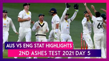 AUS vs ENG Stat Highlights 2nd Ashes Test 2021 Day 5: Jhye Richardson Shines As Hosts Take 2-0 Lead