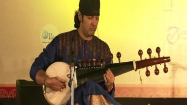 India News | Ayaan Ali Bangash Mesmerizes Audience with His Sarod Performance in Gurugram