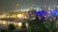Bandra Reclamation in Mumbai Decked Up for New Year 2022 Celebrations Amid Omicron Scare (Watch Video)