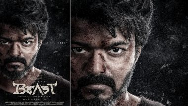 Beast New Poster Out! Thalapathy Vijay's Next With Nelson Dilipkumar To Release in April 2022 (View Pic)
