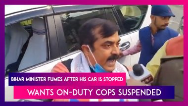 Bihar: Minister Jivesh Mishra Fumes After His Car Is Stopped, Wants On-Duty Cops Suspended