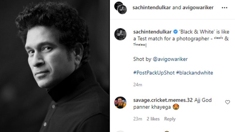 Sachin Tendulkar Shares ‘Black & White’ Picture With Unique Caption on Instagram (Check Post)