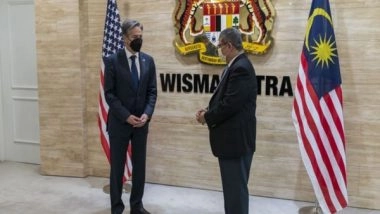 World News | Blinken Discusses Myanmar Situation with Malaysian Foreign Minister Saifuddin Abdullah