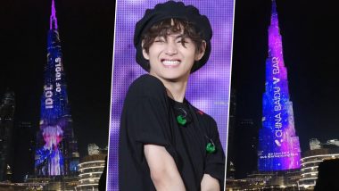 Happy Birthday V: Burj Khalifa Lights Up to Honour BTS' Kim Taehyung On His 27th Birthday, Plays 'Inner Child' Song in Background (Watch Video)