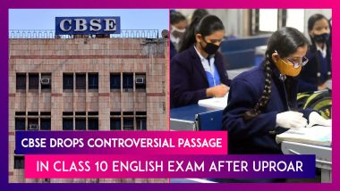 CBSE Drops Controversial Passage In Class 10 English Exam After Uproar