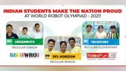 Business News | Indian Students Make the Nation Proud at World Robot Olympiad - 2021!