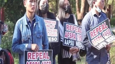 India News | Arunachal: Students Stage Protest Against Nagaland Civilian Killings, Demand Repeal of AFSPA