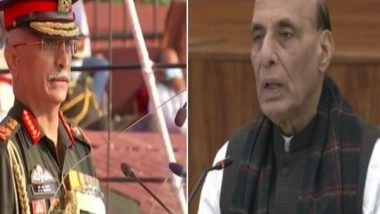 India News | CDS Chopper Crash: Army Chief Briefs Rajnath Singh