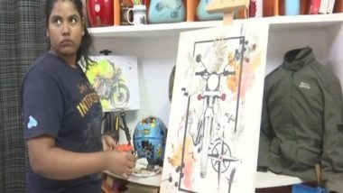 India News | Hyderabad Girl Turns Her Passion into Profession by Custom Designing, Painting Bikes