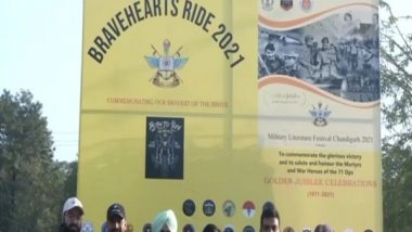 India News | Chandigarh: 'Bravehearts Bike Rally' Flagged off to Commemorate Victory in 1971 War