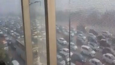 India News | UP: Yamuna Expressway Witnesses Massive Traffic Jam