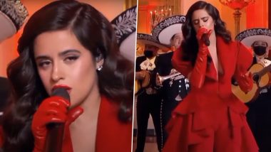Camila Cabello Performs Mariachi Rendition Of  'I’ll Be Home For Christmas' at The White House, Looks Breathtaking in Red! View Pics and Video