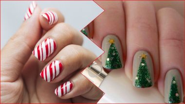 Christmas 2021 Nail Art Ideas and Tutorials: From Candy Cane to Christmas Tree, Groom Your Hands With These Latest Nail Colours and Designs