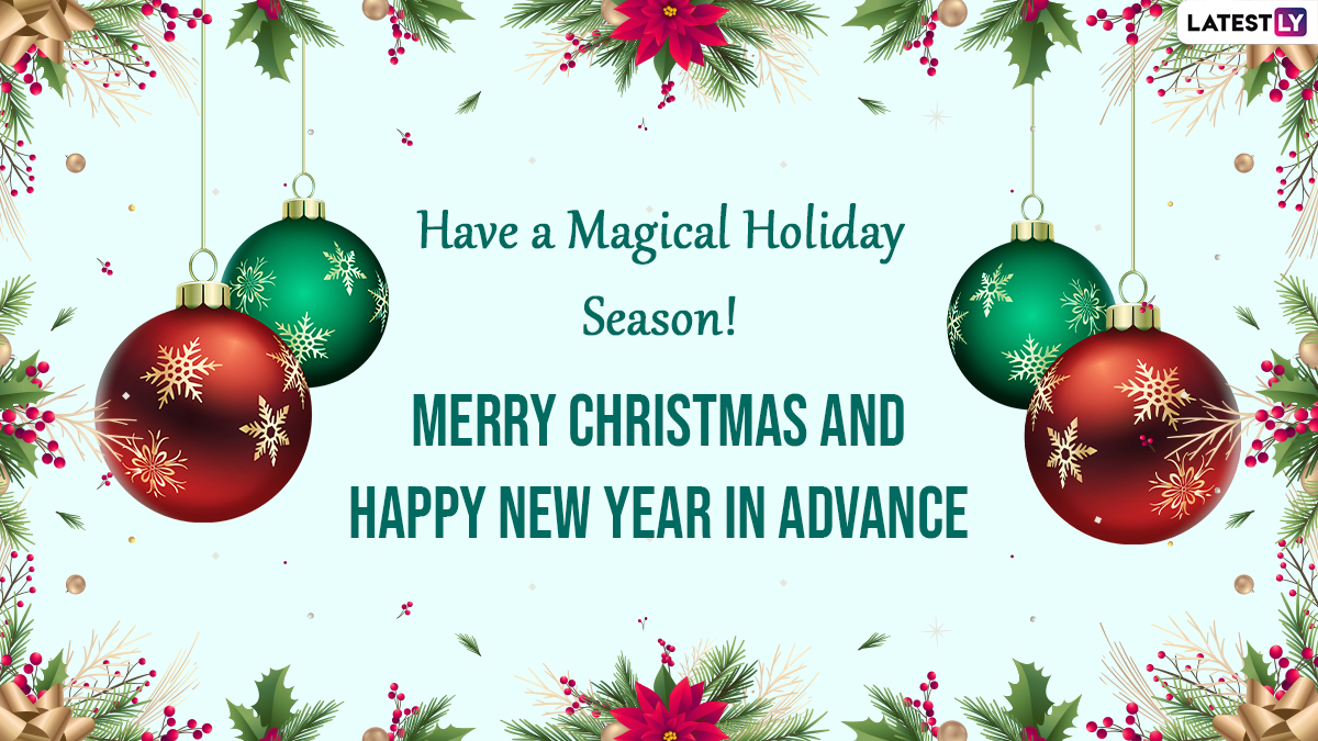 Merry Christmas and Happy New Year Greetings: Send HD Images ...